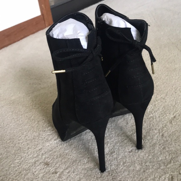 Charlotte Russe Shoes Black Bow Tie Heels Poshmark